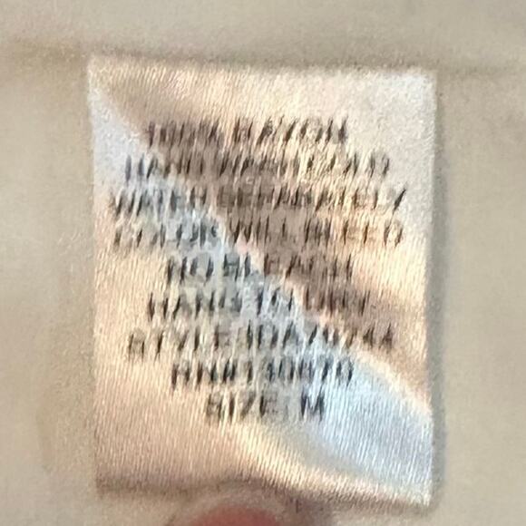 LULU’S White Boho Shift Dress Blue Embroidery Front Tassels Women’s Size‎ Medium - Picture 7 of 7